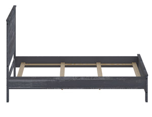 English Elm Albany Solid Wood Full Bed Frame With Rustic Elegance, Heavy-Duty Support, Box Spring Required B03768112