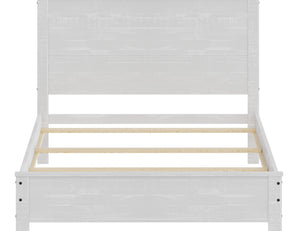 English Elm Albany Solid Wood Queen Bed Frame with Headboard — Durable Modern Rustic Design, Eco-Friendly Solid Wood Queen Frame (No Box Spring) B03768109