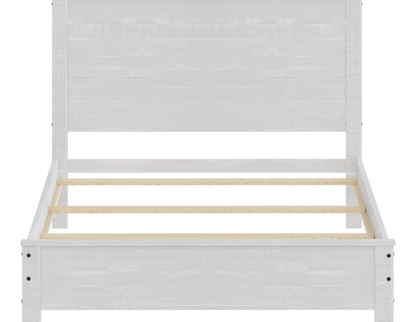English Elm Albany Solid Wood Queen Bed Frame with Headboard — Durable Modern Rustic Design, Eco-Friendly Solid Wood Queen Frame (No Box Spring) B03768109