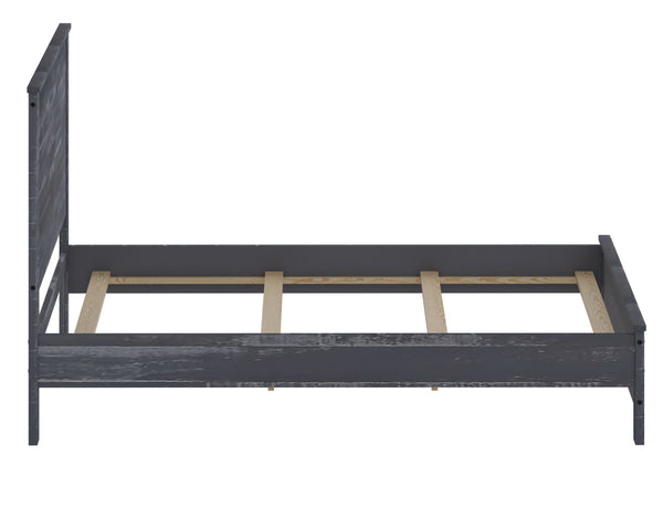 English Elm Albany Solid Wood Queen Bed Frame - Heavy-Duty Modern Rustic Design For Lasting Comfort & Style B03768110