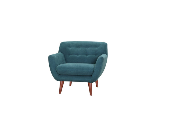 English Elm Brenna Upholstered Accent Chair Plush Fabric Seat for Living Room or Reading Nook B05467990