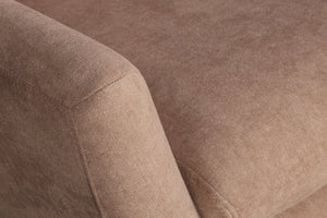 English Elm Brenna Tan Upholstered Accent Chair Wide Seat High Back for Living Room Comfort B05467988