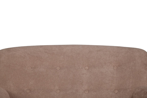 English Elm Brenna Tan Upholstered Accent Chair Wide Seat High Back for Living Room Comfort B05467988