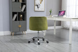 Hearth and Haven Zephyr Swivel Office Chair with Tufted Back and Silver Legs, Green W39532329