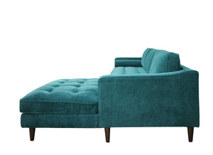 English Elm Anderson Right Arm Sectional Bold Upholstered Sofa for Open Plan Living Rooms B054S00008