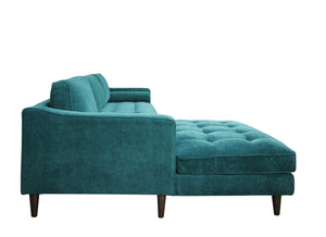 English Elm Anderson Left Arm Sectional Sofa Bold Upholstered Chaise for Open Living Spaces B054S00007
