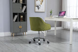 Hearth and Haven Zephyr Swivel Office Chair with Tufted Back and Silver Legs, Green W39532329