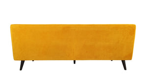 English Elm Baylee Contemporary Sofa Bold Yellow Upholstered 3 Seater for Bohemian Living Rooms B05467987