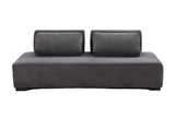 English Elm 85.4'' Minimalist Sofa 3-Seater Couch For Apartment, Business Lounge, Waiting Area, Hotel Lobby Grey