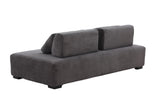 English Elm 85.4'' Minimalist Sofa 3-Seater Couch For Apartment, Business Lounge, Waiting Area, Hotel Lobby Grey