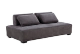 English Elm 85.4'' Minimalist Sofa 3-Seater Couch For Apartment, Business Lounge, Waiting Area, Hotel Lobby Grey