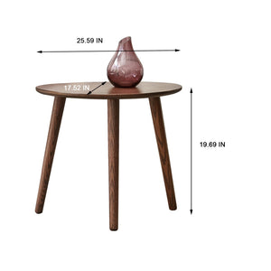 English Elm (single) Solid Oak Pebble Coffee Table Dual Level Organic Shape Matte Wax Finish Living Room W128352432