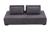 85.4'' Minimalist Sofa 3-Seater Couch For Apartment, Business Lounge, Waiting Area, Hotel Lobby Grey