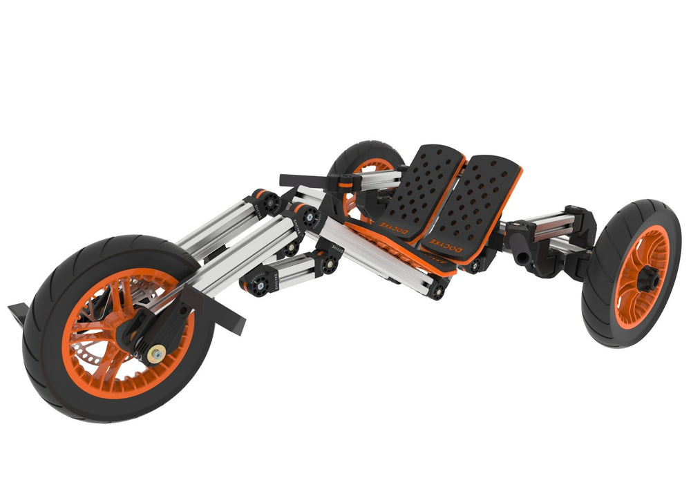 English Elm Kidrock Modular Aluminum Go Kart Set 20 Configurations Grows with Kids Ages 1 to 8 ET297823LKT