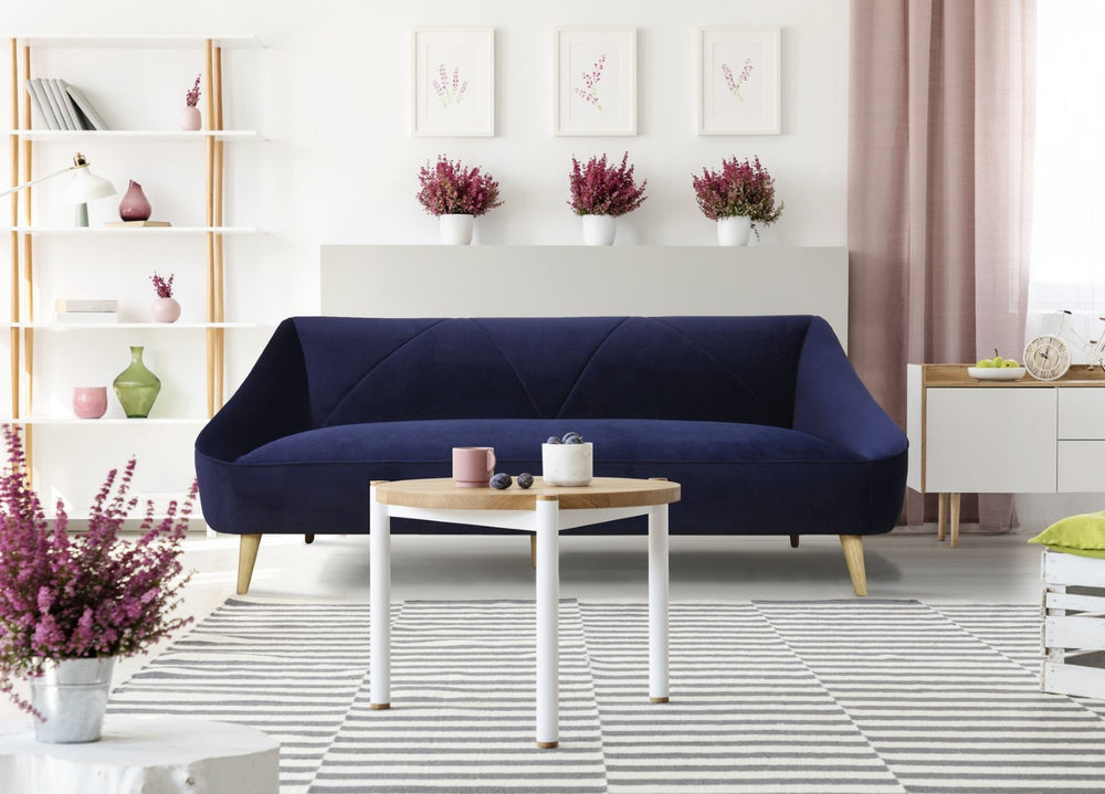 English Elm Baylee Upholstered Sofa Rich Fabric Frame for Contemporary Living Room Seating B05468644