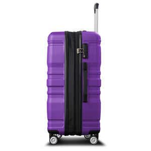 English Elm Luggage Sets 3 Piece Abs Hardshell Expandable Spinner Suitcase with Tsa Lock PP310829AAP
