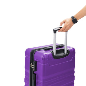 English Elm Luggage Sets 3 Piece Abs Hardshell Expandable Spinner Suitcase with Tsa Lock PP310829AAP