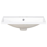 English Elm 24" Bathroom Vanity Top Only, White Basin, 3-Faucet Holes, 4" Faucet Available, Ceramic