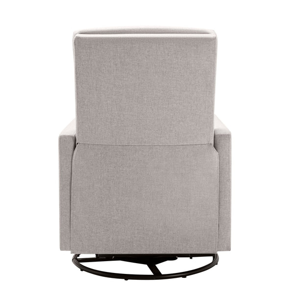 English Elm Modern Upholstered Rocker Nursery Chair with 360° Swivel Glider, Plush High Back, Silent Power Recline Tan 29.33 L x 25.79 W x 23.7 H PP297876AAT