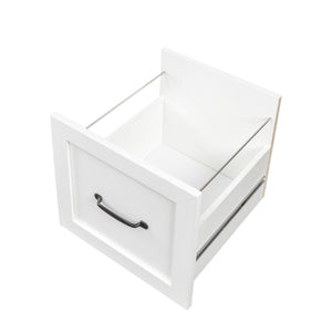 English Elm Home Office Computer Desk with Hutch, Antiqued Finish, Spacious Storage, Waterproof Scratchproof Surface White W331S00113