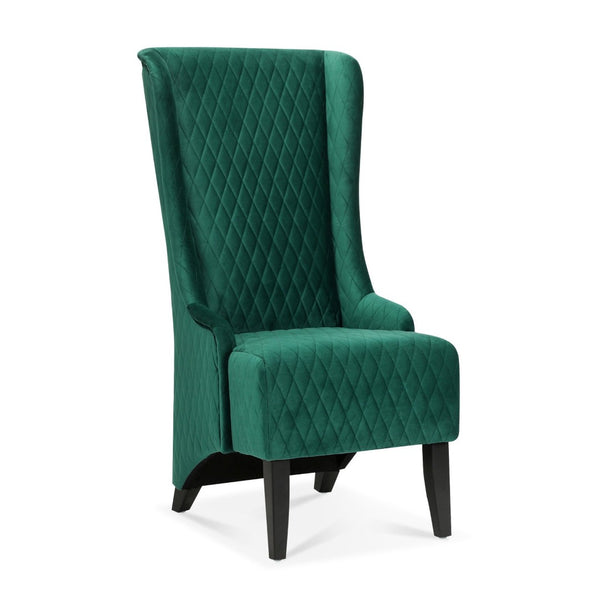 English Elm 23.03" Wide Velvet Wingback Accent Chair Tall Back Support for Living Room Bedroom W68041069