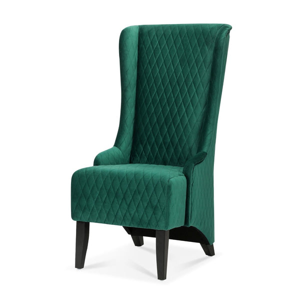 English Elm 23.03" Wide Velvet Wingback Accent Chair Tall Back Support for Living Room Bedroom W68041069