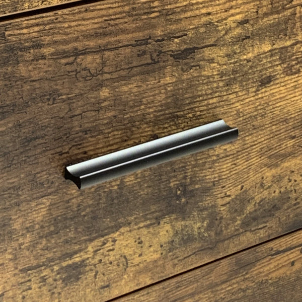 English Elm Industrial 6 Drawer Double Dresser – Rustic Brown Wood Storage Chest With Sturdy Steel Frame For Style W141260283