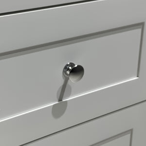 English Elm set of 2 modern white 3-drawer nightstands with USB ports & dual AC outlets, waterproof MDF storage solution W1412109171