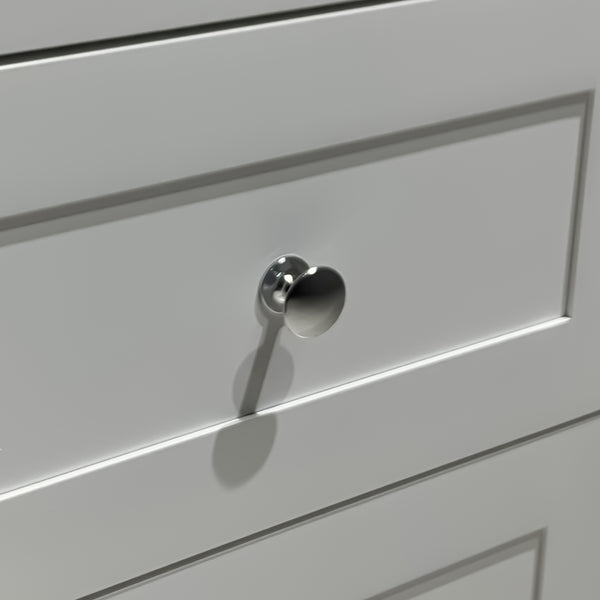 English Elm set of 2 modern white 3-drawer nightstands with USB ports & dual AC outlets, waterproof MDF storage solution W1412109171