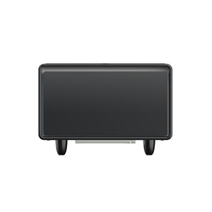 English Elm Modern Smart Side Table With Mini Fridge, Wireless Charging, Usb Ports & Induction Light - Black W1172P178854