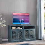 Hearth and Haven TV Stand, Buffet Sideboard Console Table, Dark Teal W96570807