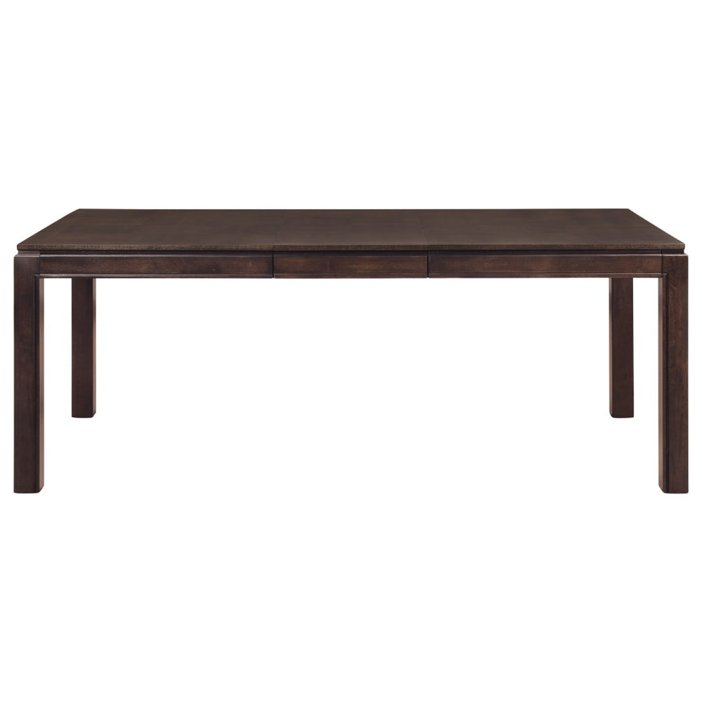 English Elm Contemporary Oak Veneer Extendable Dining Table Dark Finish Seats Six Wood Legs B01170954