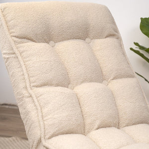 English Elm Single multifunctional folding floor chair – adjustable 3-angle reclining tatami sofa for living room comfort and compact storage W24463598