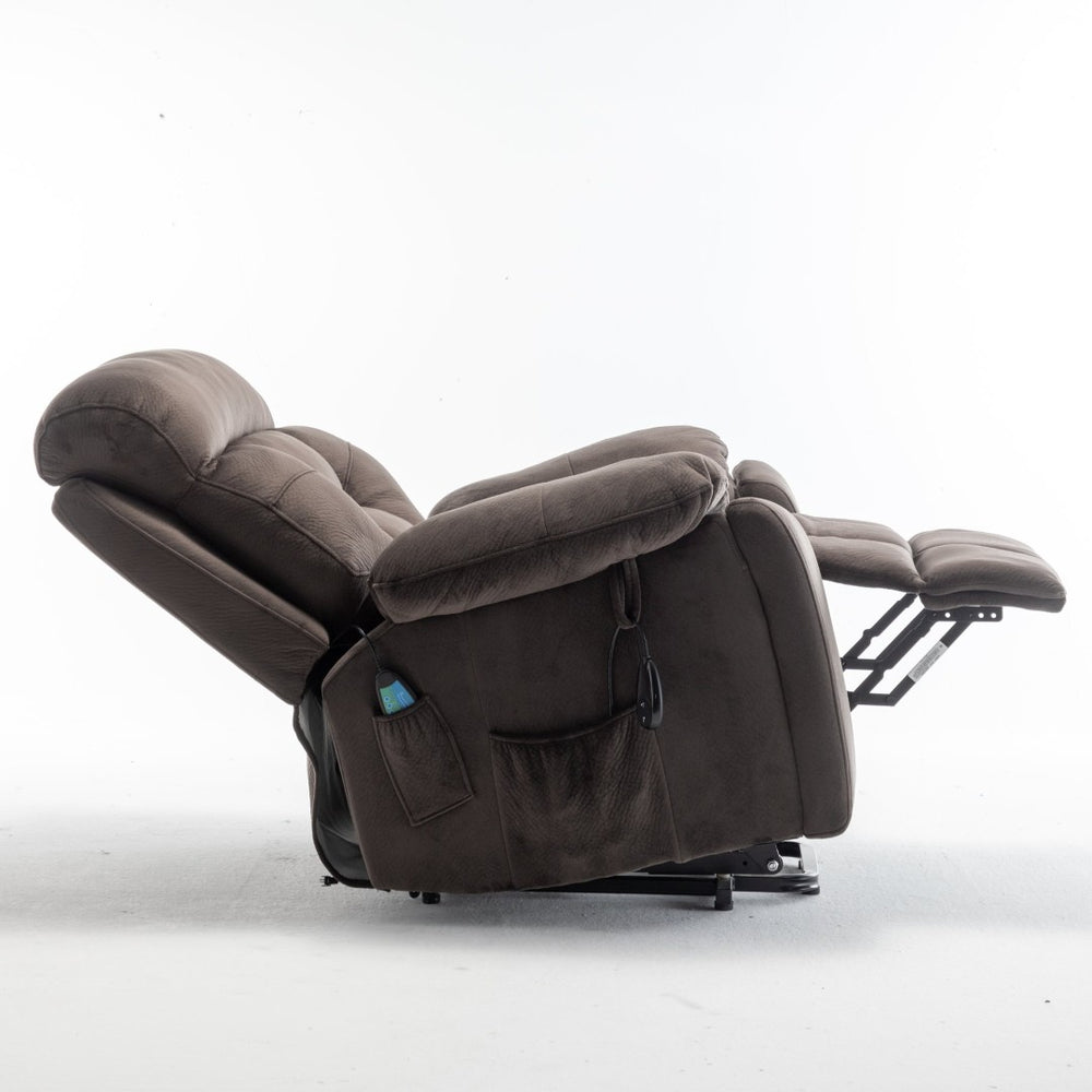 English Elm Recliners Power Lift Chair for Elderly with Massage Heat and Wide Plush Seating W547S00026