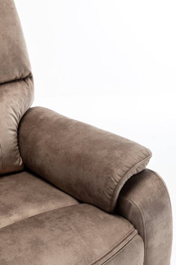 English Elm Lounge Power Lift Recliner Faux Leather Chair with 180 Degree Flat Sleeping Position W547S00025