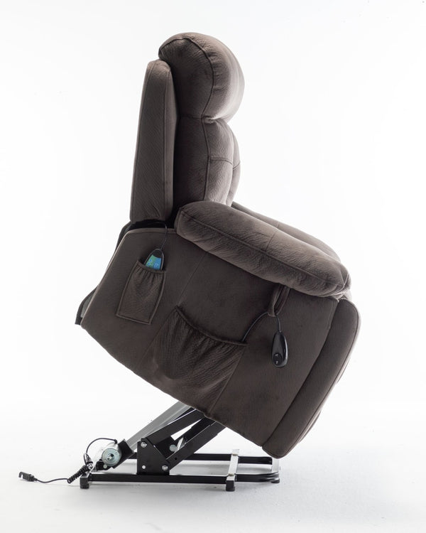 English Elm Recliners Power Lift Chair for Elderly with Massage Heat and Wide Plush Seating W547S00026