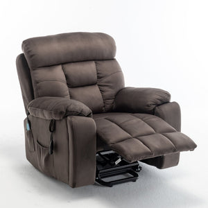 English Elm Recliners Power Lift Chair for Elderly with Massage Heat and Wide Plush Seating W547S00026