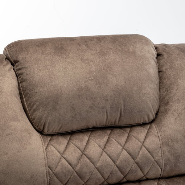 English Elm Lounge Power Lift Recliner Faux Leather Chair with 180 Degree Flat Sleeping Position W547S00025