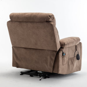 English Elm Recliners Power Lift Chair with Massage Heat Wide Seat Support for Living Room W547S00027