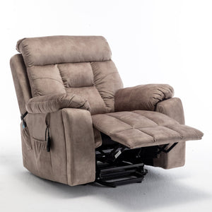 English Elm Recliners Power Lift Chair with Massage Heat Wide Seat Support for Living Room W547S00028