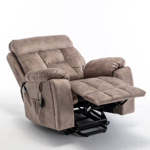 English Elm Recliners Power Lift Chair with Massage Heat Wide Seat Support for Living Room W547S00028