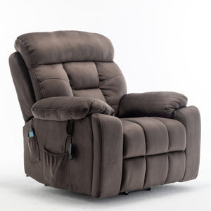 English Elm Recliners Power Lift Chair for Elderly with Massage Heat and Wide Plush Seating W547S00026
