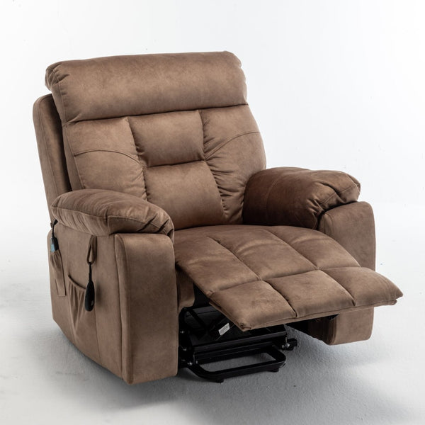 English Elm Recliners Power Lift Chair with Massage Heat Wide Seat Support for Living Room W547S00027