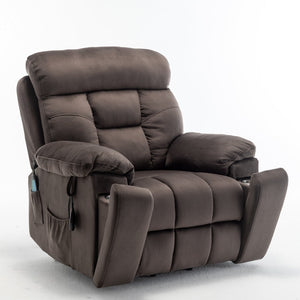 English Elm Recliners Power Lift Chair for Elderly with Massage Heat and Wide Plush Seating W547S00026