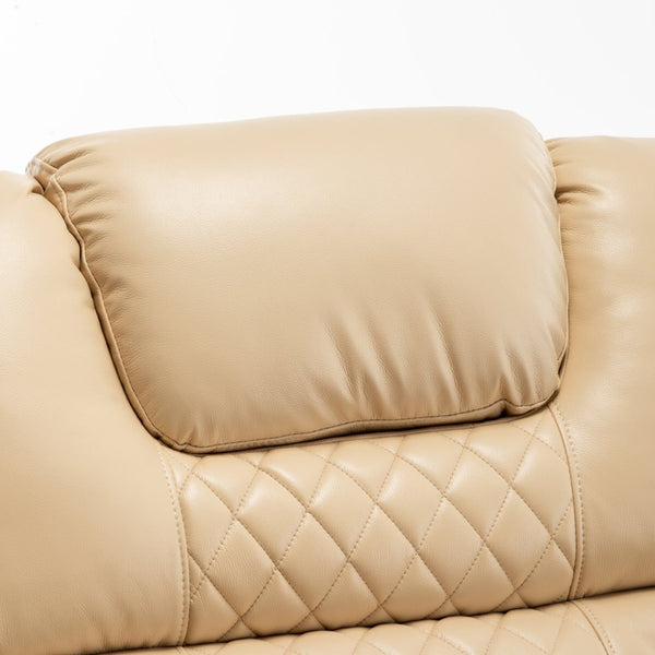 English Elm Lounge Power Lift Recliner Faux Leather Chair with 180 Degree Flat Silent Motor W547S00023