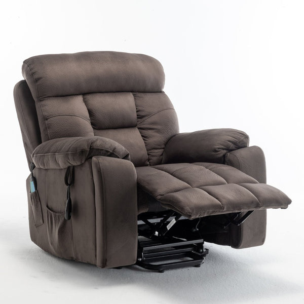 English Elm Recliners Power Lift Chair for Elderly with Massage Heat and Wide Plush Seating W547S00026