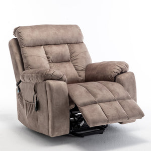 English Elm Recliners Power Lift Chair with Massage Heat Wide Seat Support for Living Room W547S00028