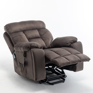 English Elm Recliners Power Lift Chair for Elderly with Massage Heat and Wide Plush Seating W547S00026