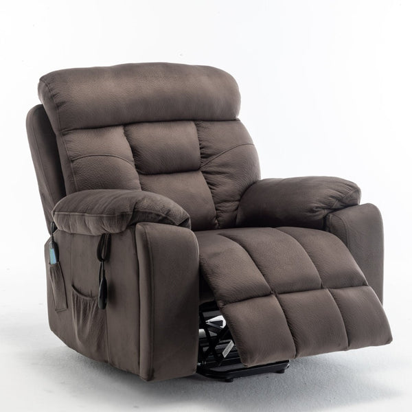 English Elm Recliners Power Lift Chair for Elderly with Massage Heat and Wide Plush Seating W547S00026