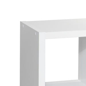 English Elm Smart Cube 8-Cube Organizer Storage with Open Back Shelves, Stylish Modular Bookcase for Home Office White W141260288